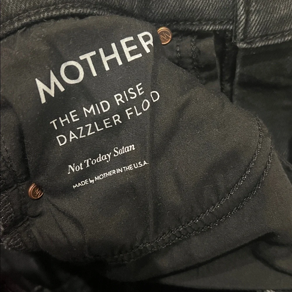 Mother the midrise dazzler flood size 24 black - Picture 7 of 7